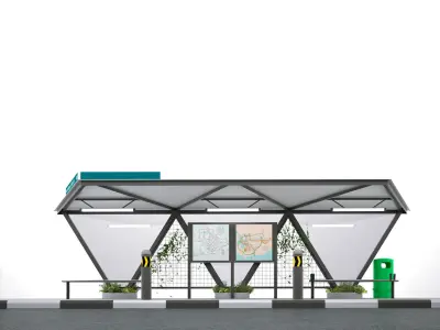 BUS SHELTER 3D model