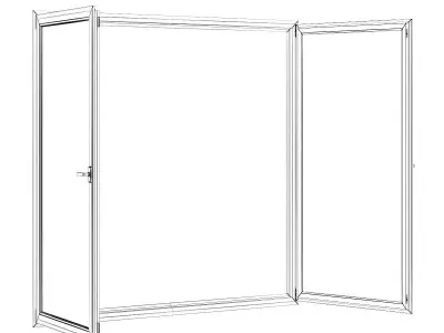 Metal Window 2214mm x 2100mm 3D model