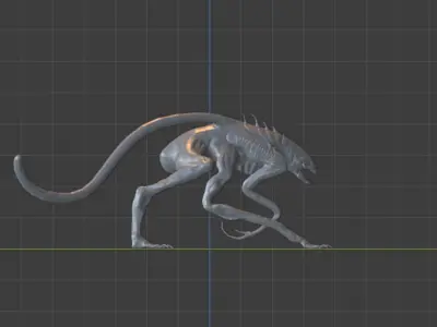 White Spike 3D print model