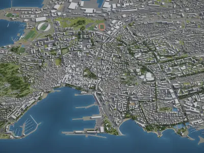 Split  Low-poly 3D model