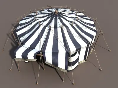 Circus Tent2 Low-poly 3D model