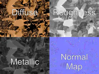 Wolf Head Door Handle Bronze Sculpture model pack Low-poly 3D model