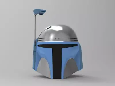 Jango Fett helmet STL file for 3d print 3D print model