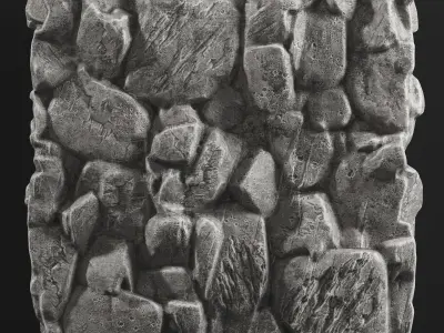 Slab stone rock granite huge n3 3D model