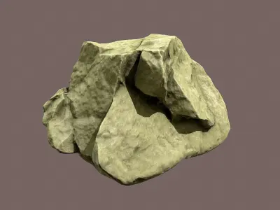 Rock lowpoly 3D model Low-poly 3D model