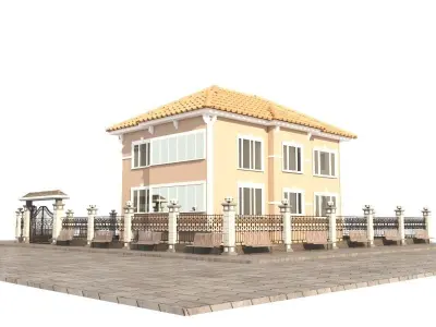 Building 2 house 3D model