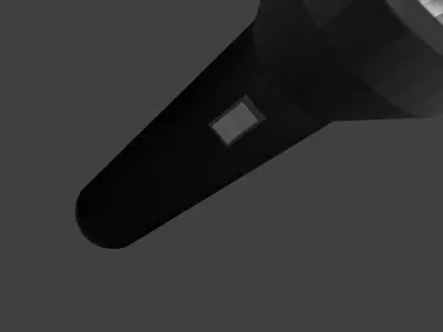 Low Poly Flashlight circular led light Free low-poly 3D model