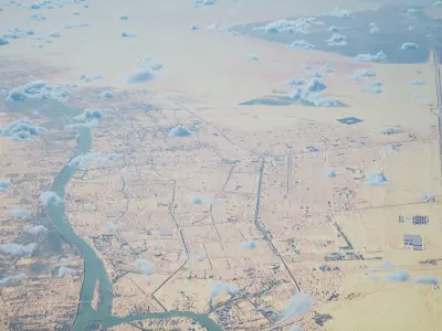 Al Basrah Iraq City Landscape 3D Model 3D model