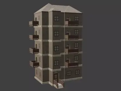 House Model 81 Low-poly 3D model