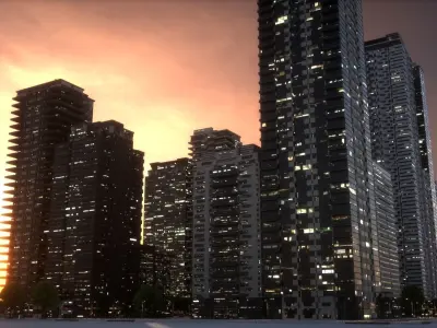 City Block Type B02 3D model