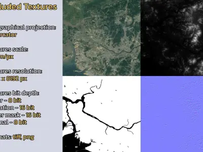 Goyang South Korea City Landscape 3D Model 3D model