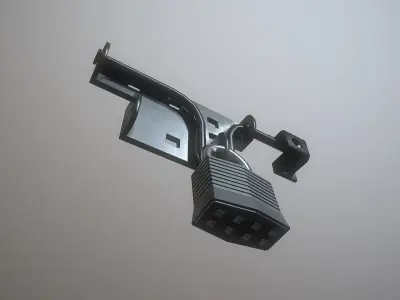 Lock and Padlock - 4K PBR Game Ready Low-poly 3D model