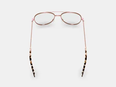 York Eyeglasses in Rose Gold 3D model