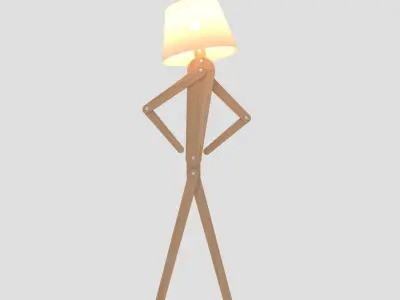 Human Floor Lamp 3D model