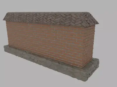 Brick wall 3D model order
