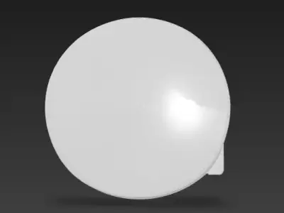 Round LED Panel Light 3D model