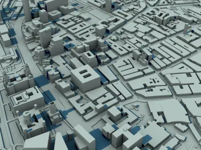 Liverpool City England United Kingdom 3D print model