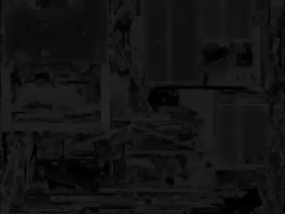 Destroyed Shopping Mall 3D Model Urban Ruin Facade Low-poly 3D model