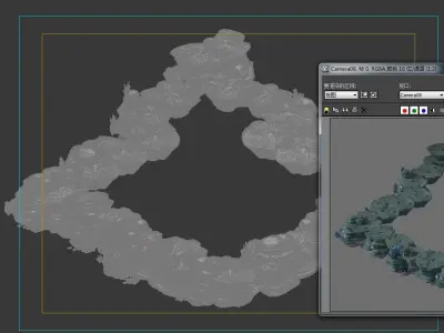 Game Model - Seabed Cliff 1 3D model