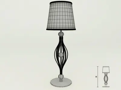 Masiero 7600 TL1P table lamp 3D model