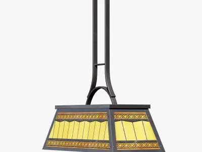 Pool Table Light Low-poly 3D model