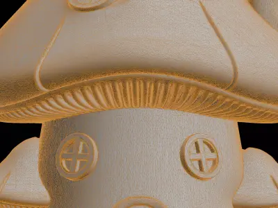 Mushroom House Fantasy Dwelling 3D print model