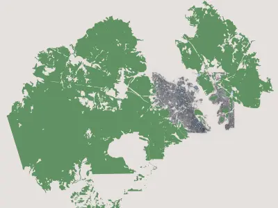 Hobart City Australia 3D model