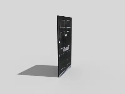 low poly door Low-poly 3D model
