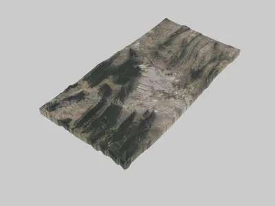 Saltillo City Low-poly 3D model