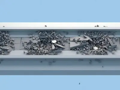 Road Sewege Collapse Simulation 3D model