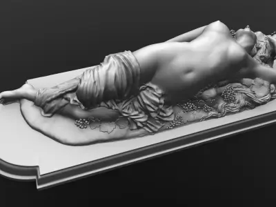 Bacchante Maenad sculpture 3D print model