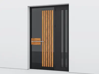 Aluminium door 205 3D model