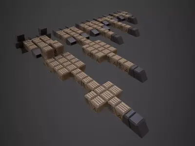 Modular Spaceship Ten 3D model