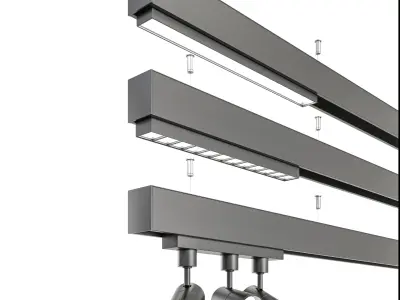 Magnetic -Track-light 3D model