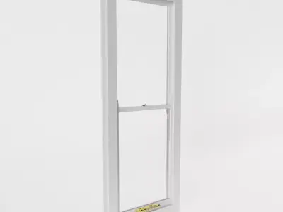 Slim Non-Bar Sash Window 3D model