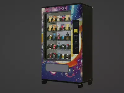 Vending Machine Low-poly 3D model