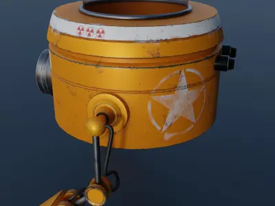 Fantasy robot Free low-poly 3D model