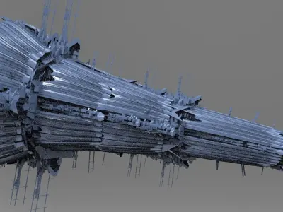 Sci-fi Opera House 3 3D model