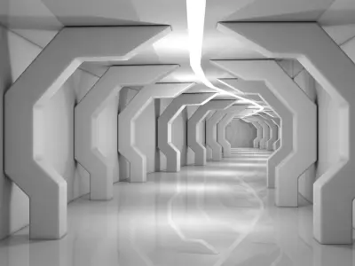 Sci Fi Tunnel 3D model 22