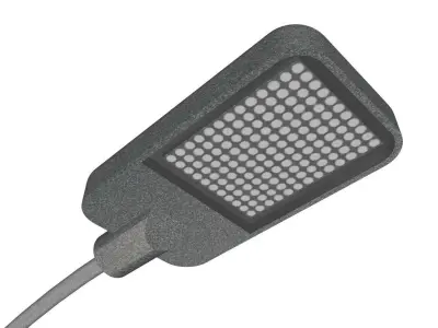 Concrete Lamp Post - Light Pole - Light Post - Street Light 09 3D model