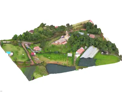 Farm in the highlands 27 03 2022 3D model