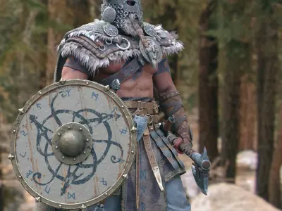  Viking Character PBR Rigged 