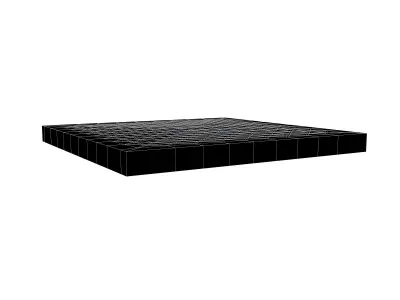 Steel Grating Flooring v2 001 Low-poly 3D model