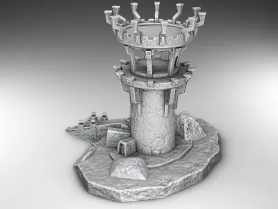 Dark tower 3D print model