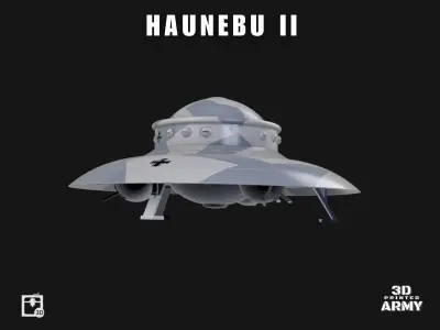 German WW2 UFO - Haunebu 2 - STL files 3D print 3D print model