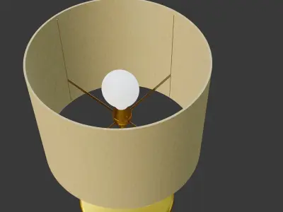 Bedside Lamp Vela P2 Low-poly 3D model