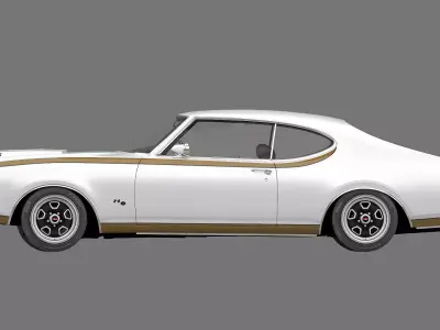 1969 Oldsmobile Hurst-Olds 442 3D model