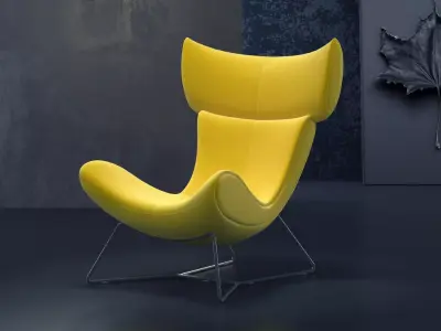 Imola modern lounge chair 3D model