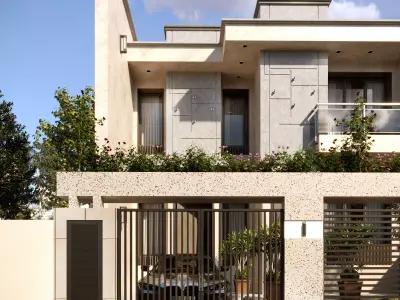 Modern House Exterior Design 3D model purchase