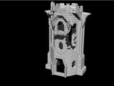 Ravenhill from The Hobbit Inspired tower Free 3D print model